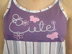 Cute 100% Pure Egyptian Cotton Pajama In Purple