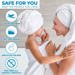 12-Piece Set, 100% Cotton Bathroom Towels, Zero Twist
