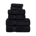 Superior Quick-Drying Zero-Twist Cotton Assorted 6-Piece Towel Set