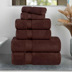 Superior Quick-Drying Zero-Twist Cotton Assorted 6-Piece Towel Set