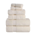 Superior Quick-Drying Zero-Twist Cotton Assorted 6-Piece Towel Set