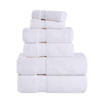 Superior Quick-Drying Zero-Twist Cotton Assorted 6-Piece Towel Set
