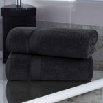 Superior Zero-Twist Smart-Dry Combed Cotton 2-Piece Bath Sheet Set
