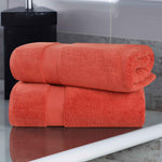 Superior Zero-Twist Smart-Dry Combed Cotton 2-Piece Bath Sheet Set