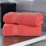 Superior Zero-Twist Smart-Dry Combed Cotton 2-Piece Bath Sheet Set