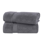 Superior Zero-Twist Smart-Dry Combed Cotton 2-Piece Bath Sheet Set