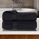 Zero Twist Cotton Ultra-Soft Absorbent Bath Towel Set of 2
