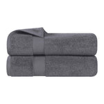 Zero Twist Cotton Ultra-Soft Absorbent Bath Towel Set of 2