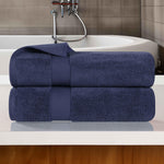 Zero Twist Cotton Ultra-Soft Absorbent Bath Towel Set of 2