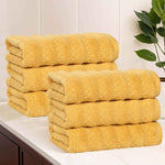 Superior Zuma Zero Twist Cotton Medium Weight Hand Towels, Set of 6