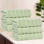 Superior Zuma Zero Twist Cotton Medium Weight Hand Towels, Set of 6