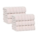 Superior Zuma Zero Twist Cotton Medium Weight Hand Towels, Set of 6
