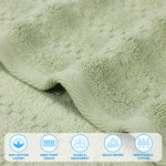 Superior Zuma Zero Twist Cotton Medium Weight Hand Towels, Set of 6
