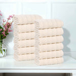 Zero Twist Cotton Face Towel Set 12-Piece - Zuma
