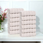 Zero Twist Cotton Face Towel Set 12-Piece - Zuma