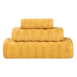 Superior Zuma Zero Twist Cotton Waffle Stripes 3 Piece Towel Set