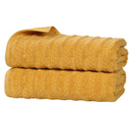 Superior Zuma Zero Twist Cotton Waffle Stripes Bath Sheets, Set of 2