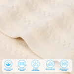 Superior Zuma Zero Twist Cotton Waffle Stripes Bath Sheets, Set of 2