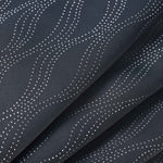 Blackout Window Curtains Zuri Textured Waves Room Darkening Set of 2