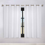 Blackout Window Curtains Zuri Textured Waves Room Darkening Set of 2